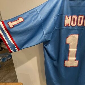 Throwback Warren Moon Houston Oilers Jersey. Rare.. Still in great shape..